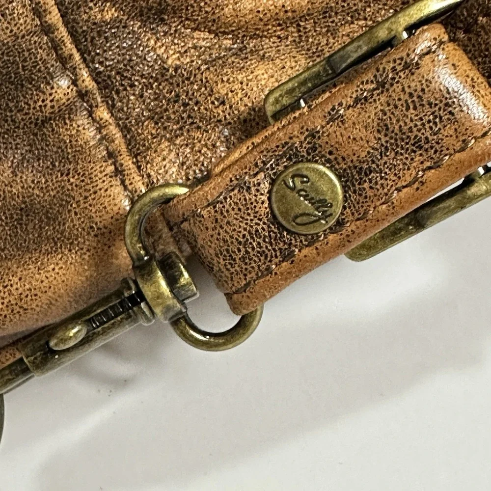 Scully Aero Squadron Vintage Leather Convertible Sling/Backpack Shoulder Bag
